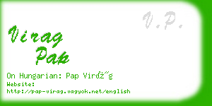 virag pap business card